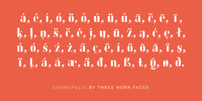 Cosmopolis Font Poster 5