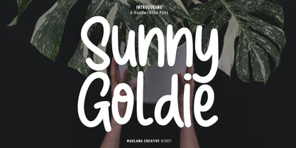 Sunny Goldie Font Poster 1