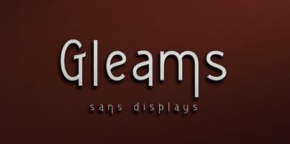 Gleams Sans Display Fuente Póster 1
