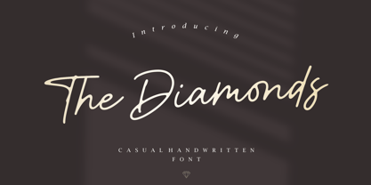 The Diamonds Font Poster 1