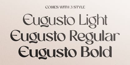 Eugusto Font Poster 8