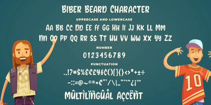 Biber Beard Font Poster 5