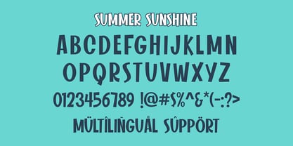Summer Sunshine Font Poster 7