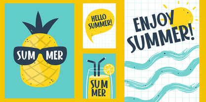 Summer Sunshine Font Poster 5