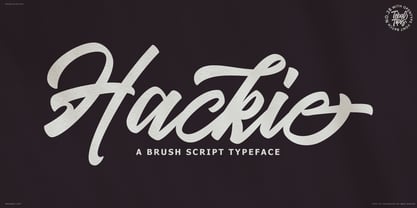 Hackie Script Font Poster 1
