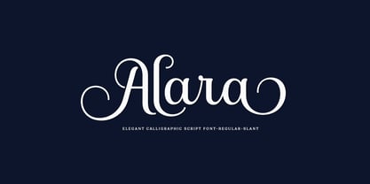 Alara Script Font Poster 1