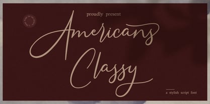 Americans Classy Font Poster 1