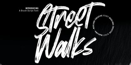 Street Walks Font Poster 1