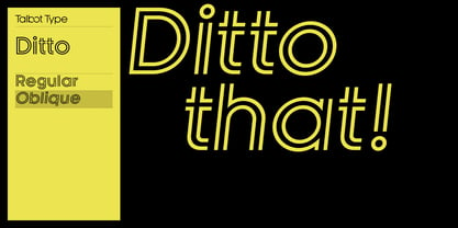 Ditto Font Poster 3