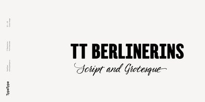 TT Berlinerins Font Poster 1