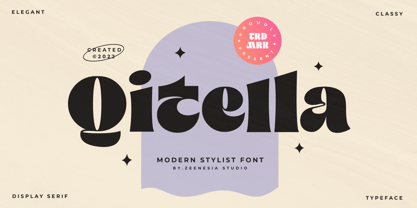 Qitella Font Poster 2