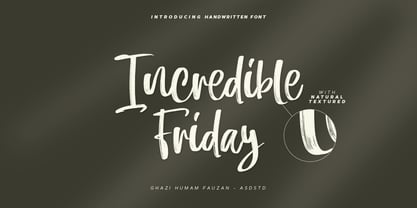 Incredible Friday Fuente Póster 1