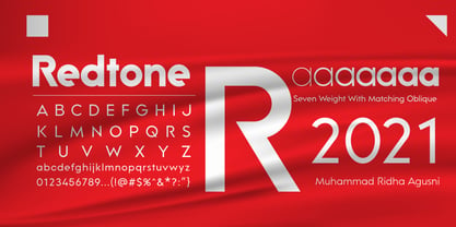 Redtone Font Poster 2