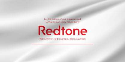 Redtone Font Poster 7