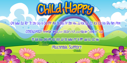 Child Happy Font Poster 6