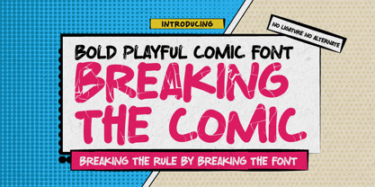 Breaking The Comic Font Poster 1
