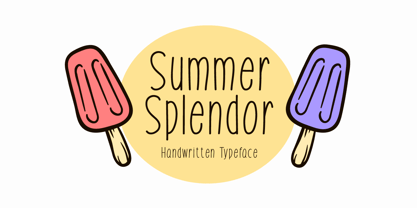 Summer Splendor Font Poster 1