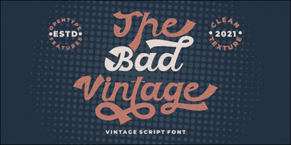 The Bad Vintage Font Poster 1