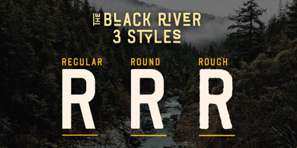 Black River Font Poster 4