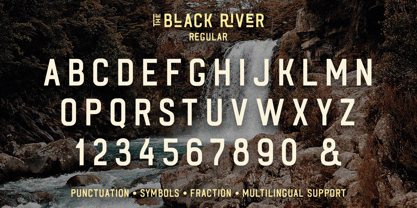 Black River Font Poster 9