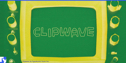 Clipwave Font Poster 1