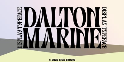 Dalton Marine Font Poster 1