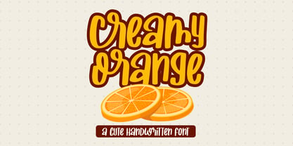 Creamy Orange Fuente Póster 1