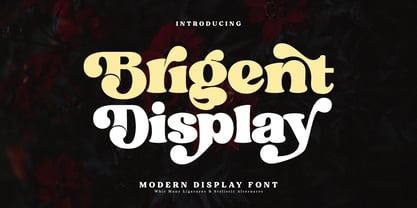 Brigent Display Font Poster 1