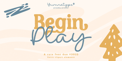 Begin Play Font Poster 1