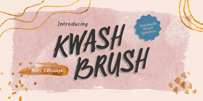 Kwash Brush Font Poster 1