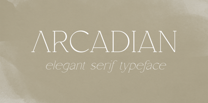 Arcadian Font Poster 1