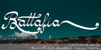 Battafia Font Poster 1