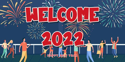 New Year Page Font Poster 4