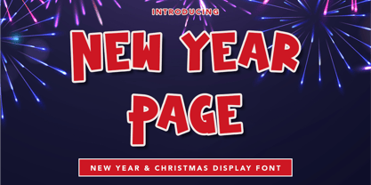 New Year Page Font Poster 1