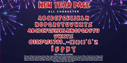 Nouvelle année Page Police Affiche 8