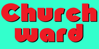 Churchward Font Poster 2