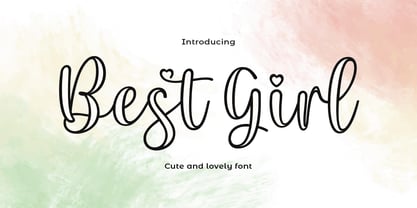 Best Girl Font Poster 9