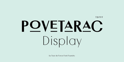 Povetarac Display Font Poster 1