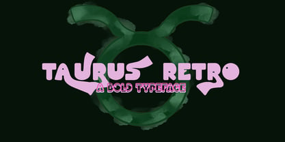 Taurus Retro Font Poster 1