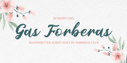 Gas Forberas Font Poster 1