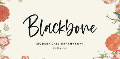 Blackbone Font Poster 1