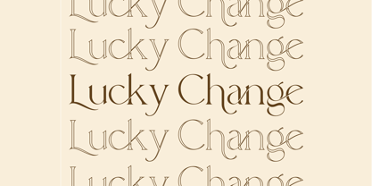 Lucky Change Fuente Póster 5