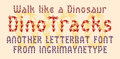 DinoTracks Font Poster 1