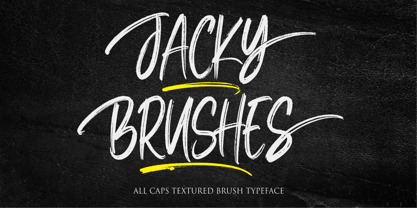 Jacky Brushes Font Poster 1