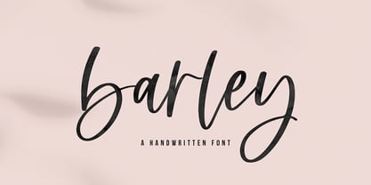 Barley Font Poster 1