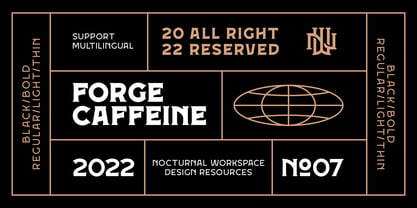 Forge Caffeine Font Poster 2