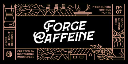 Forge Caffeine Font Poster 1