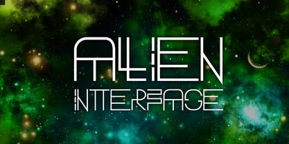 Alien Interfase Font Poster 1