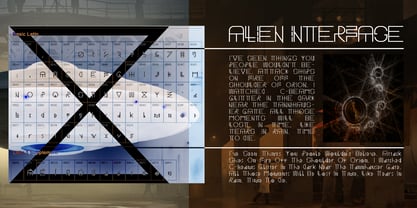 Alien Interfase Font Poster 4