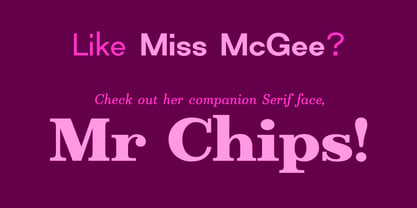 Miss McGee Font Poster 12